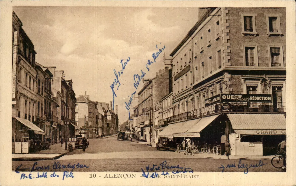 Cidade de Saint-Blaise — rua da Prefeitura — editor Ouest Rédacon - Frente