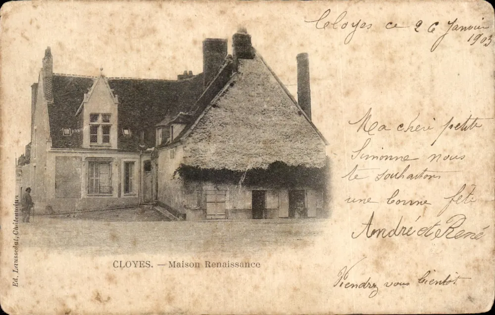Cloyes — Maison Renaissance — Ed. Lavassélat, Château-l'Évêque - Frente