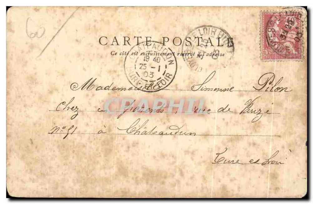 Cloyes — Maison Renaissance — Ed. Lavassélat, Château-l'Évêque - Verso
