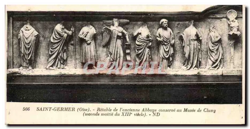 Saint-Germer (Oise) — Retabel der alten Abtei, zweite Hälfte des 13. Jahrhunderts — im Musée de Cluny bewahrt - Vorderseite
