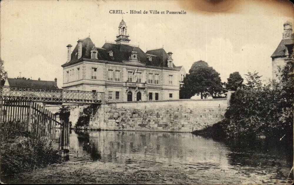 Creil — Hôtel de Ville et Passerelle — éditeur non visible - Vorderseite