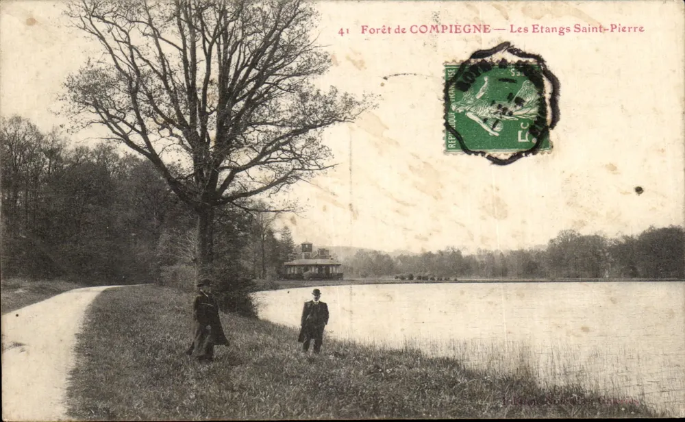 Floresta de COMPIÈGNE — Os Etangs Saint-Pierre — Éditions René Cazin - Frente