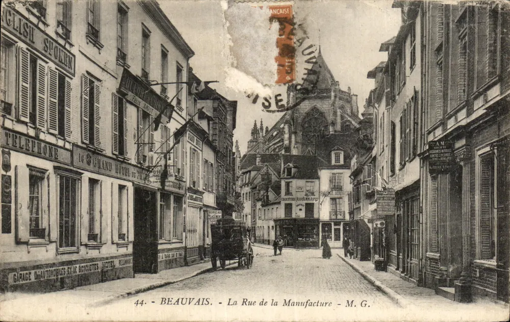 Beauvais — La Rue de la Manufacture — M. G. - Vorderseite