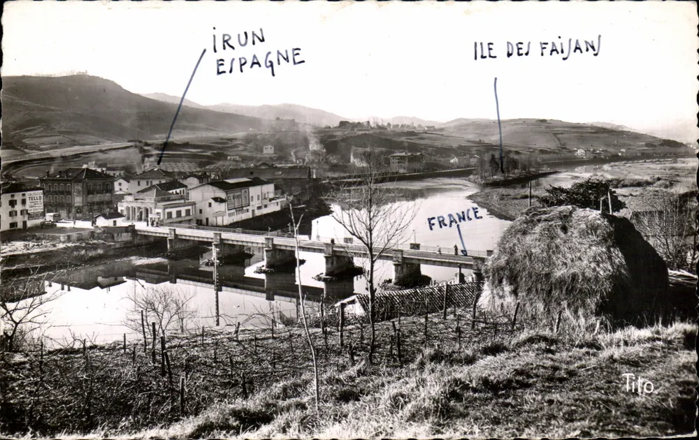 Irun Spanien — Insel der Fasanen — M. Berjaud 745 - Vorderseite