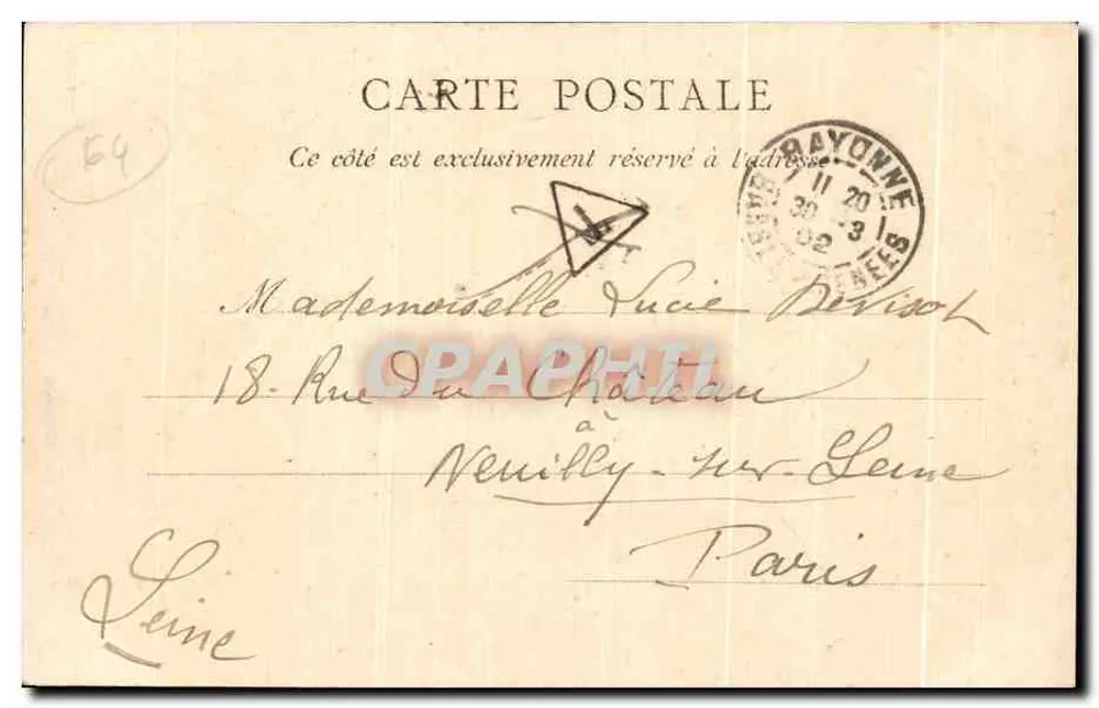Bayonne — Das Alte Bollwerk, Seites Saint-Esprit — M.D. Edit - Rückseite