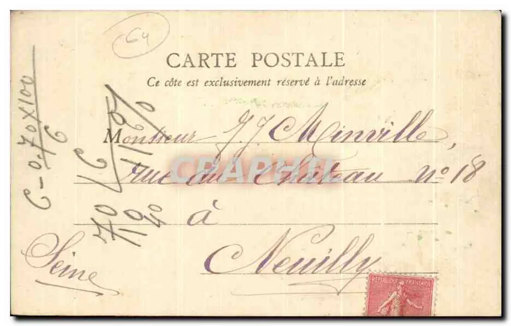 Bayonne — A Passarela — B.J.C., Paris - Verso