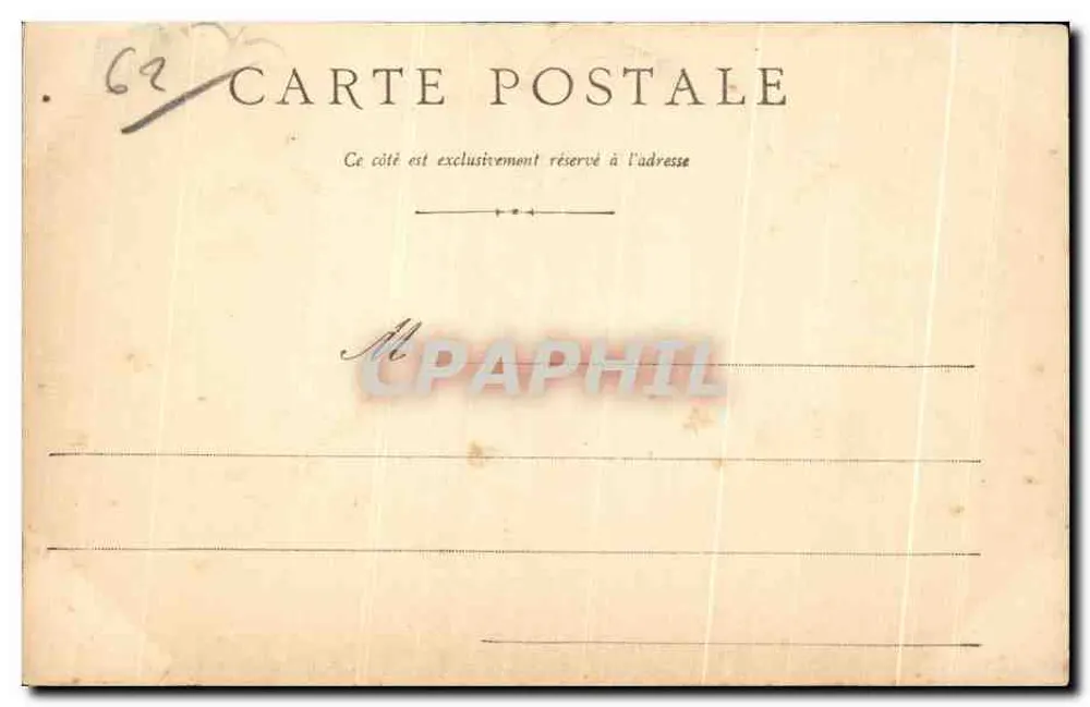 Calais — Gavet-Maroischal-Monument — unbekannter Verlag - Rückseite
