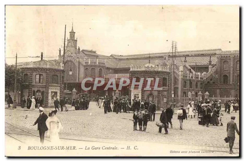 Boulogne-sur-Mer — Zentralbahnhof — H. C. - Vorderseite