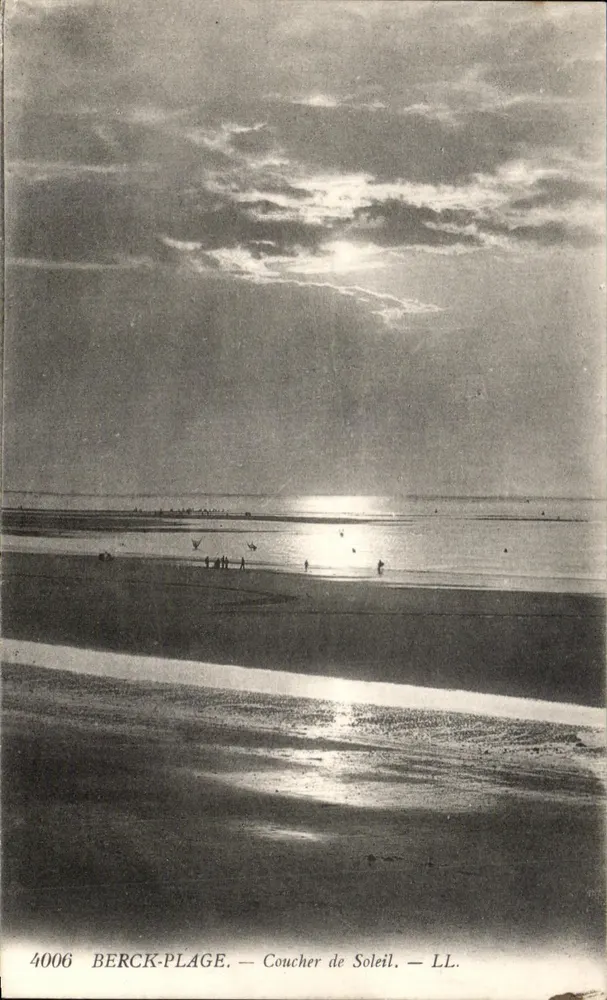Berck-Plage — Pôr do Sol — LL, n° 4006 - Frente