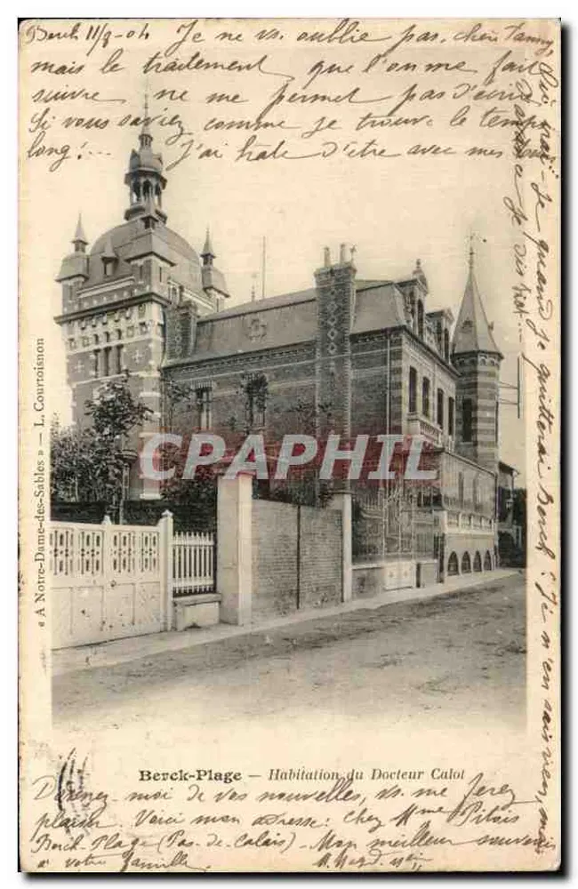 Berck-Plage — Wohnhaus des Doktors Calot — L. Courtoisson - Vorderseite