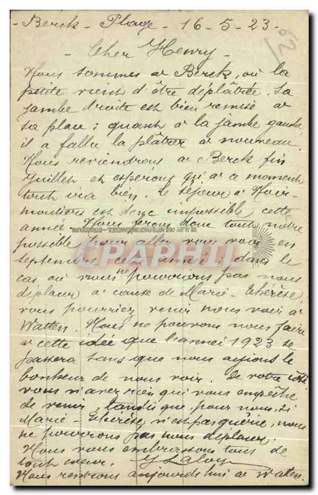 Berck-Plage - Die Strandpromenade, das Casino und die Esplanade — Antike Ansichtskarte Nr. 18, Verlag AS 73 - Rückseite