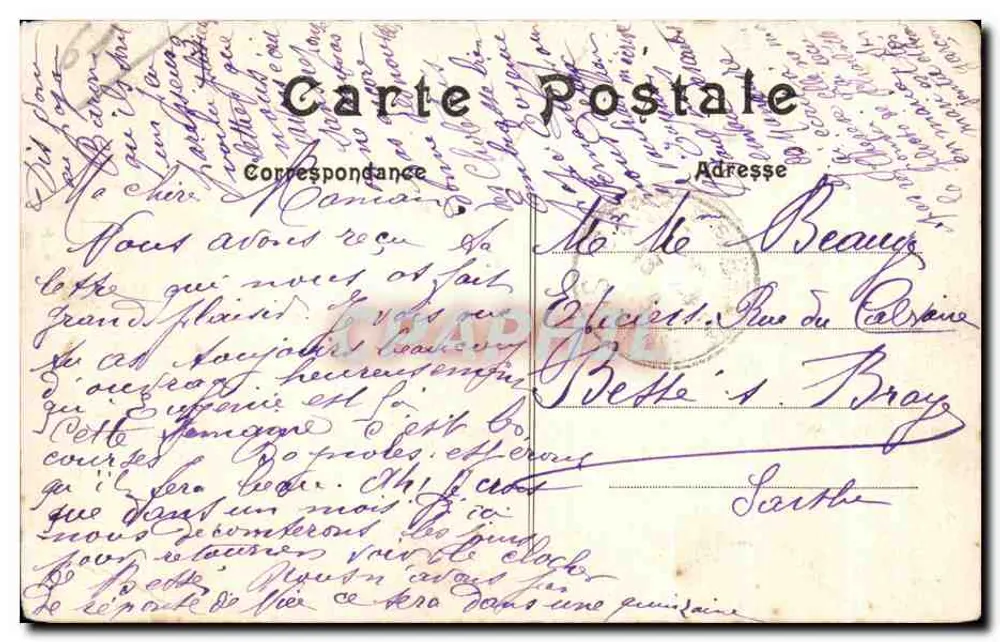Bagnolés-de-l'Orne — Peristyl der Bäder — Rechte Seite — A.D. - Rückseite
