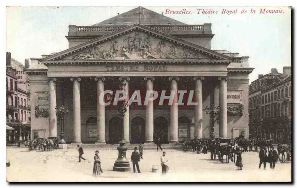 Brüssel. Königliches Theater der Münze — Verlag J. F. B. - Vorderseite