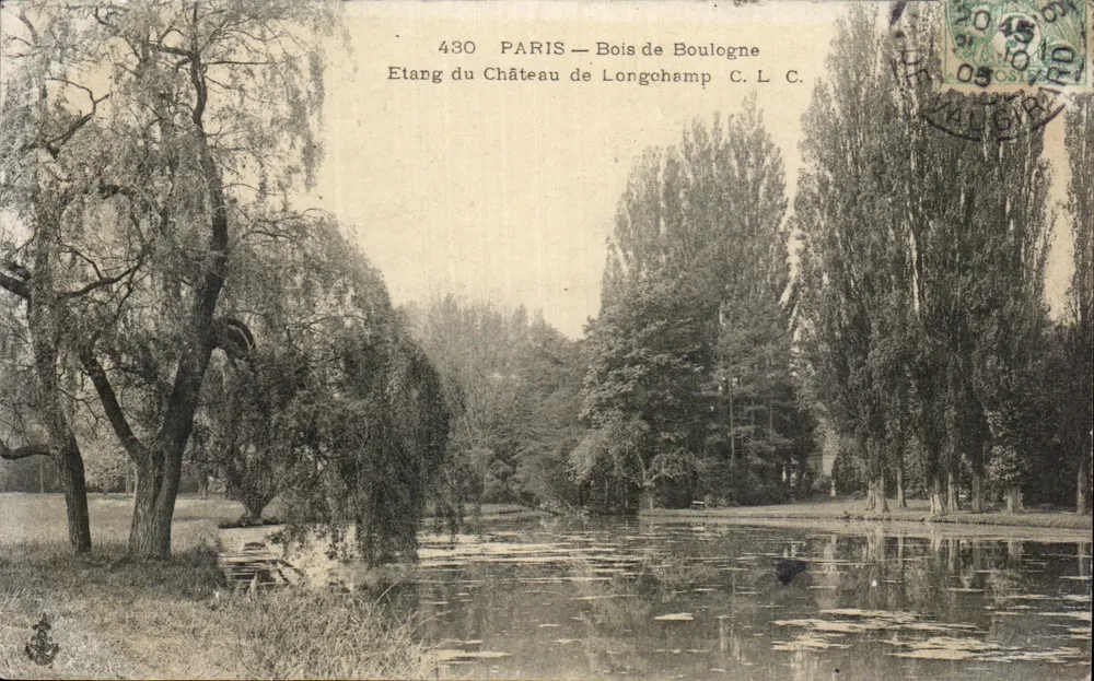 Paris — Bois de Boulogne — See des Schlosses Longchamp — C. L. C. - Vorderseite