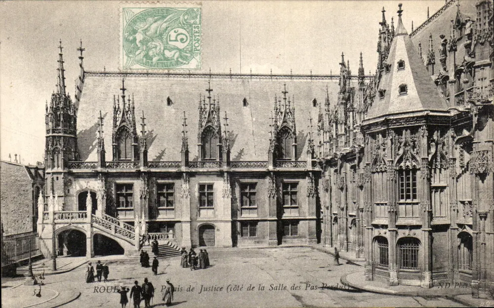 Palast der Gerechtigkeit (Seite der Salle des Pas Perdus) — Rouen — ND Phel - Vorderseite