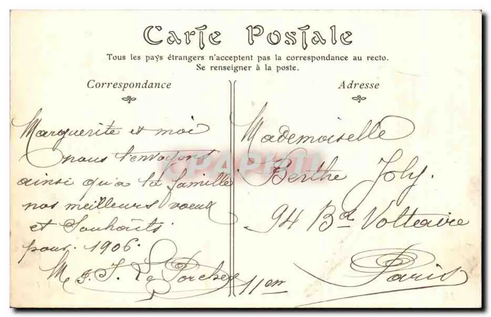 Rouen — O Ponte Corneille e a Catedral — editor P. Jumel - Verso