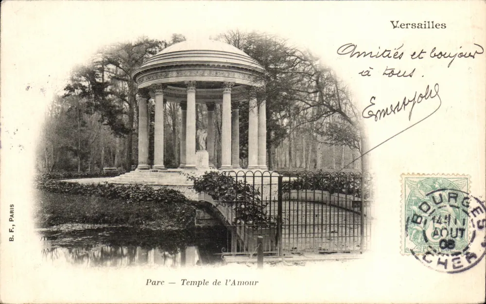 Versailles — Parque — Templo do Amor — B.F., Paris - Frente