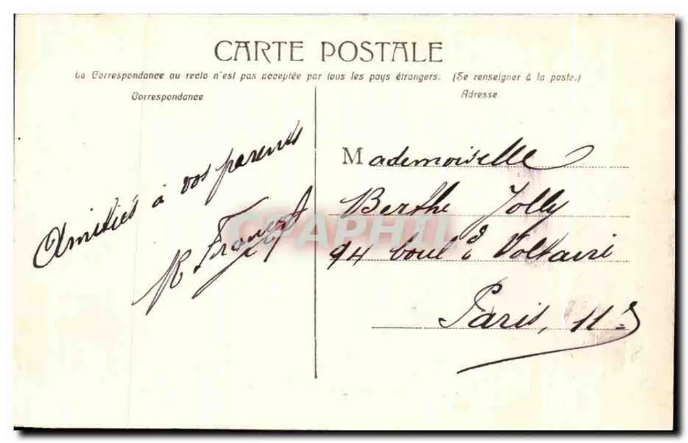 Montpellier - Citadelle des 2e Génie — Edition des Nouvelles Galeries, Montpellier, Nr. 5 - Rückseite