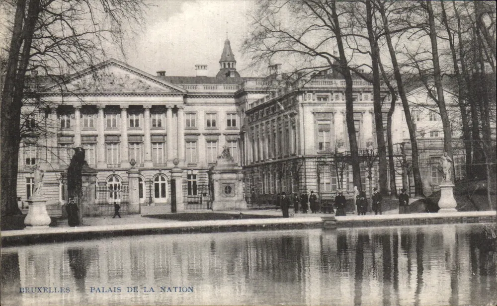 Bruxelles — Palazzo della Nazione — Tipografia Postale - Recto