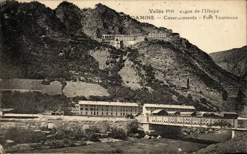 Vale Pittèque da Ubaye — Quartéis - Forte Tournoux — DAMINE - Frente