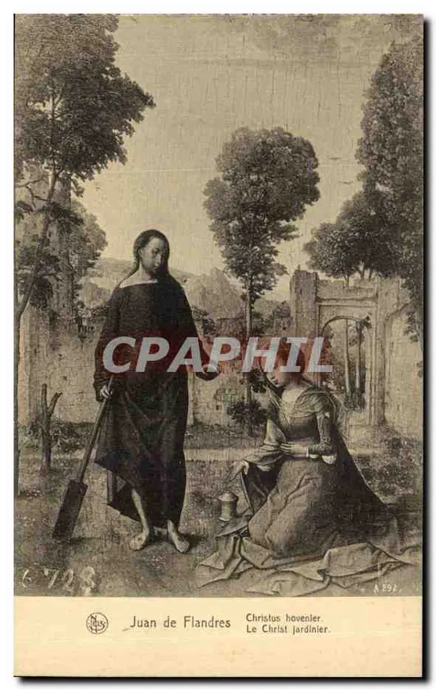 Christus der Gärtner — Juan de Flandres — Photo L'Epi, Brüssel - Vorderseite