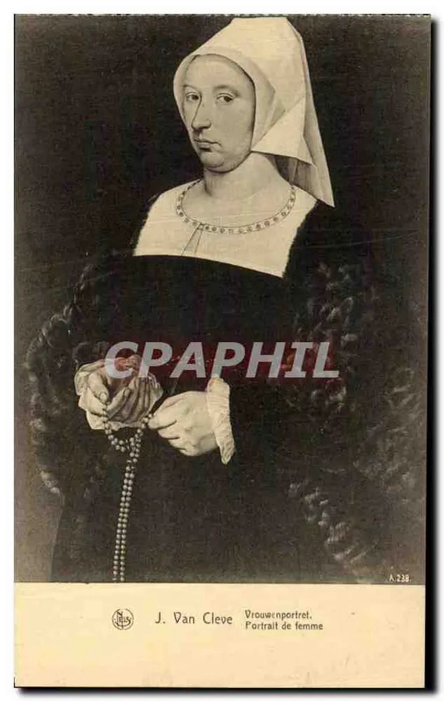 Porträt einer Frau — J. Van Cleve — Photo L'Epî, Brüssel - Vorderseite
