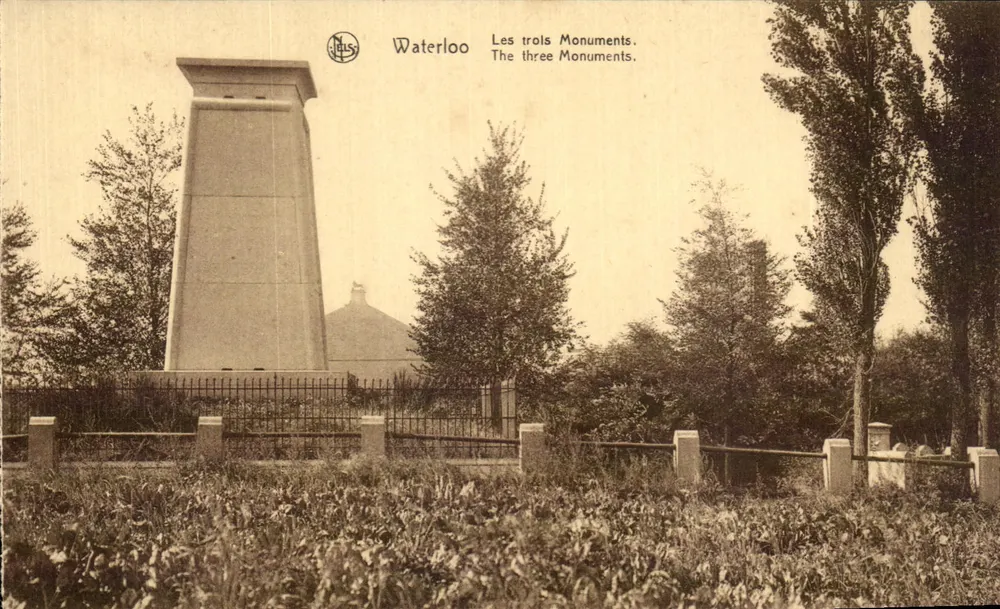 Waterloo — Os Três Monumentos — Editor N. E. S. n° 135 - Frente