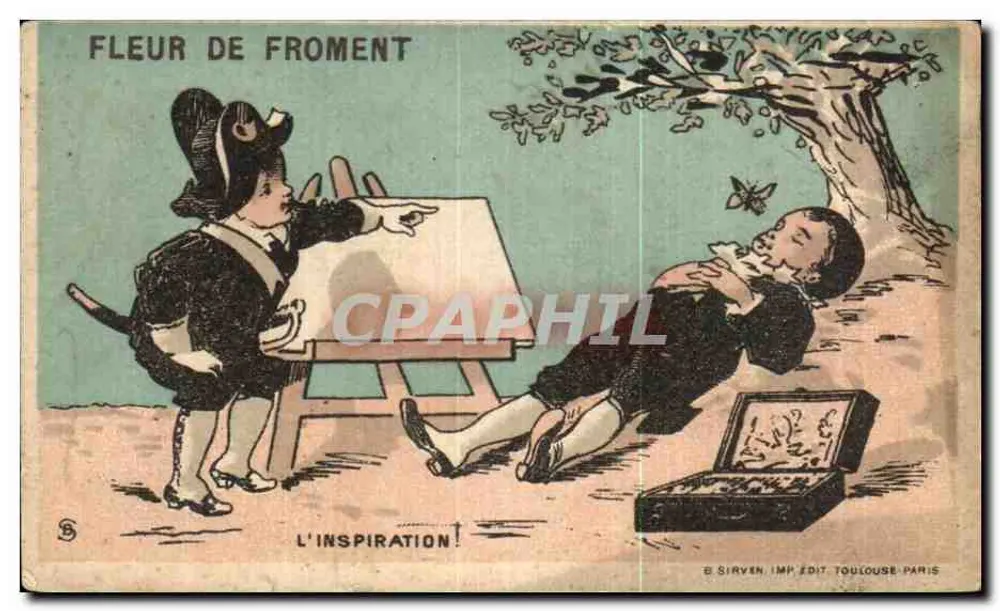 L'ISPIRAZIONE — FIORE DI FRUMENTO — E. SIRVEN, STAMPA EDITRICE TOULOUSE-PARIS - Recto