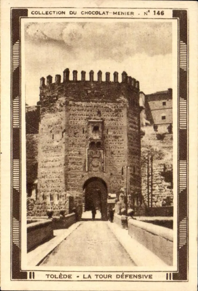 Tolède - A Torre Defensiva — Coleção do Chocolate-Menier N°146 - Frente