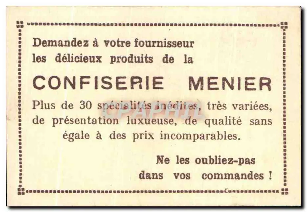 Tolède - A Torre Defensiva — Coleção do Chocolate-Menier N°146 - Verso