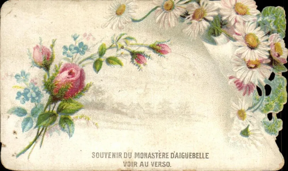 Pamiątka z klasztoru Aiguebelle — Grignan (Drôme) — wydawca nieznany - Awers