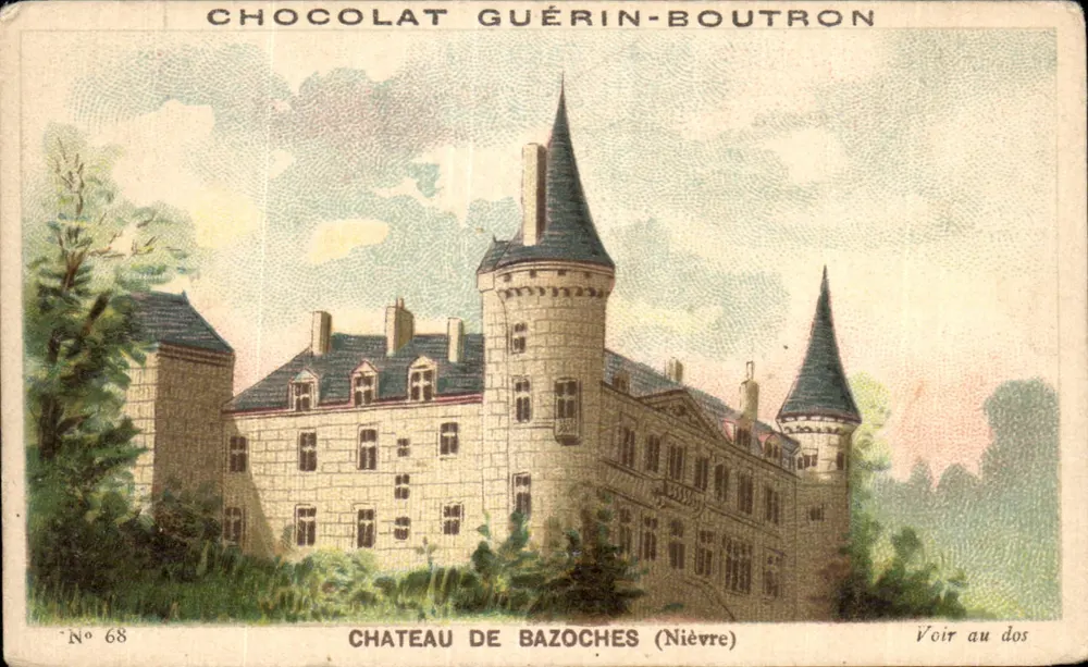 Schloss Bazoches (Nièvre) — Werbung für Schokolade Guérin-Boutron — Nr. 68 - Vorderseite