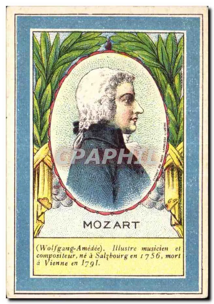Mozart — retrato e biografia — Editora do Bocq, n° 238 - Frente