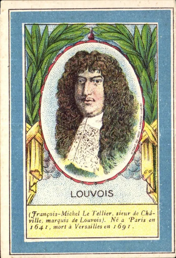 François-Michel Le Tellier, marquês de Louvois — Editor: Émile Du Vese, série 'Lanousse Illustré' - Frente