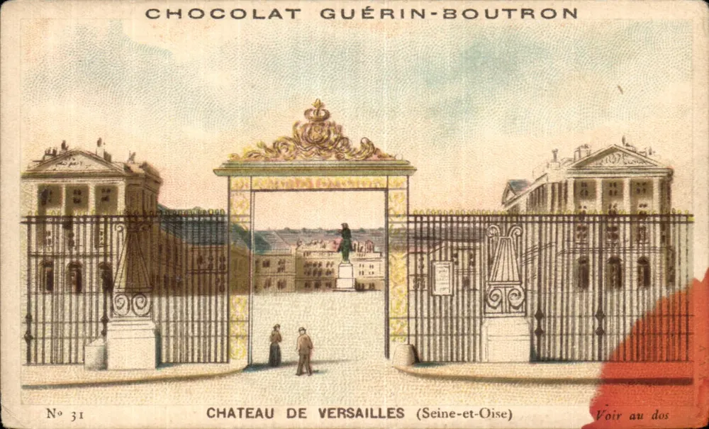Castelo de Versailles — Seine-et-Oise — Chocolat Guérin-Boutron, n°31 - Frente