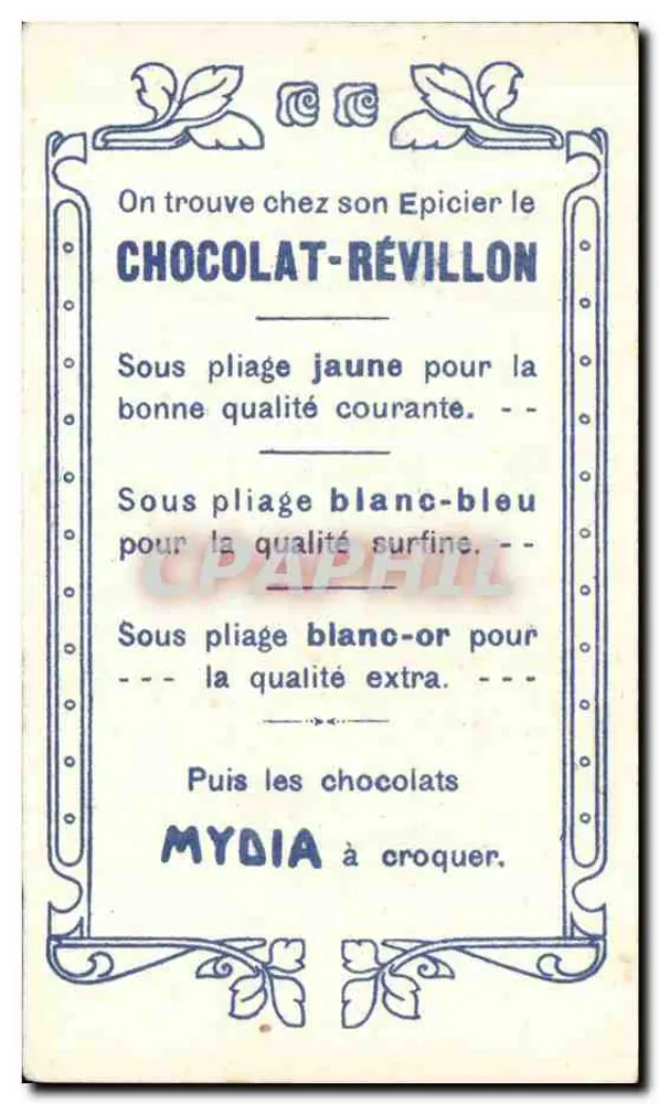 Das englische Theater — Die Komödie Falstaff — Chocolat Révillon - Rückseite