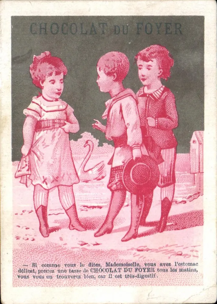 Chocolat du Foyer — propaganda para produto digestivo — editor desconhecido - Frente