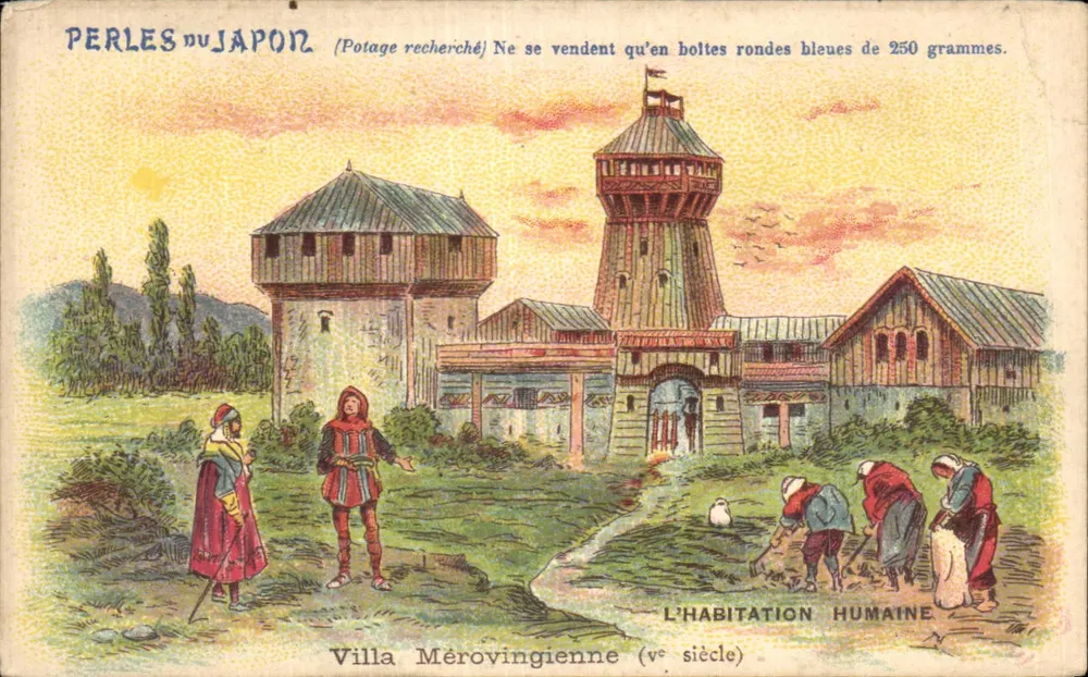 Merowingische Villa — Menschliche Wohnstätte — A. Chapu & G. Boissonnet & R. Legrand - Vorderseite