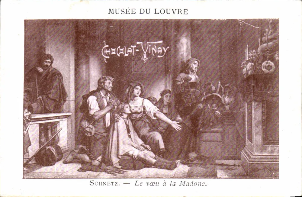 Museum des Louvre — Schnetz, Der Schwur an die Madonna — Chocolat-Vinay - Vorderseite