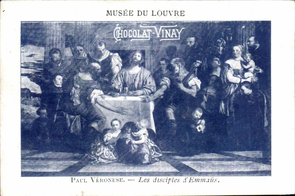 Die Jünger von Emmaus — Musée du Louvre — Chocolat Vinay - Vorderseite