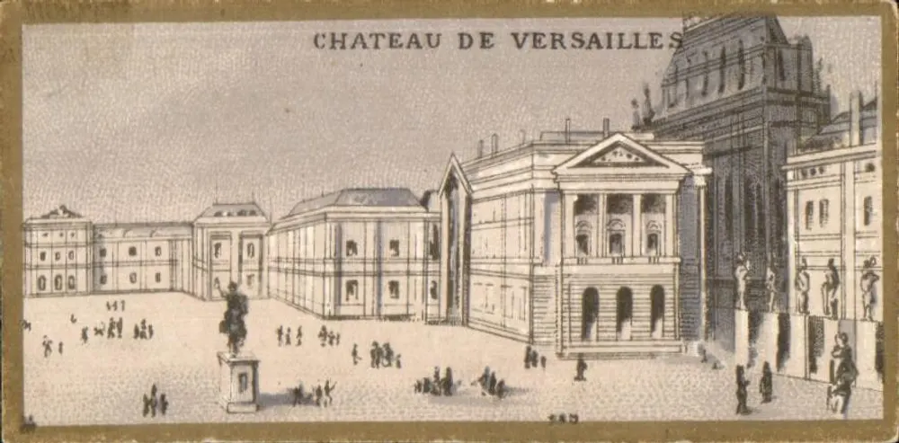 Castelo de Versailles — vista arquitetônica — editor não identificado - Frente