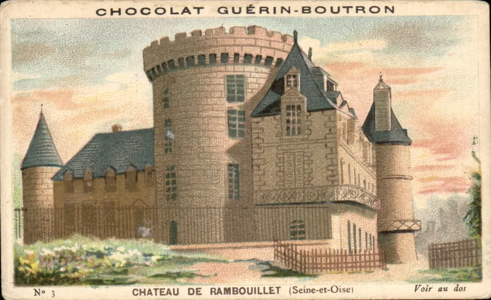 Castelo de Rambouillet — Seine-et-Oise — Chocolat Guérin-Boutron, n°3 - Frente