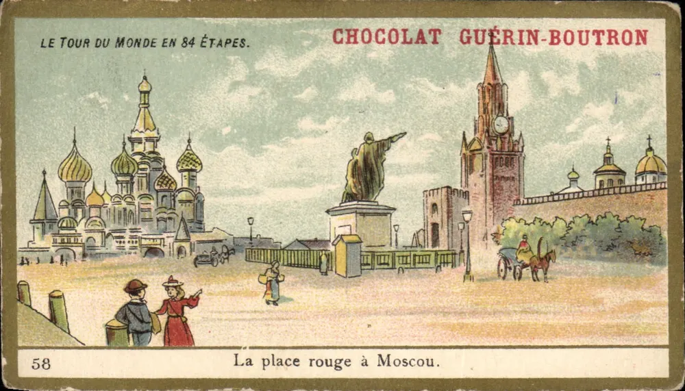Die Rote Straße in Moskau — Serie 58 — Chocolat Guérin-Boutron - Vorderseite