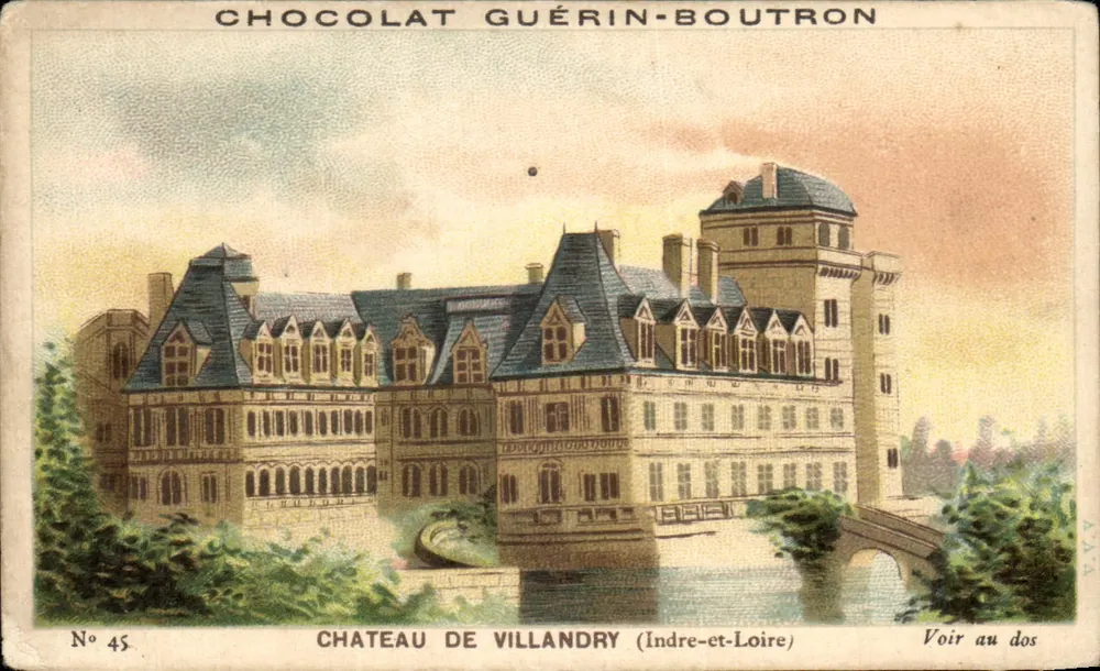 Schloss Villandry (Indre-et-Loire) — Schokolade Guérin-Boutron — Nr. 45 - Vorderseite