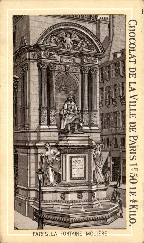 Paris. Die Fontaine Molière — Unbekannter Verlag, Seriennummer nicht sichtbar - Vorderseite