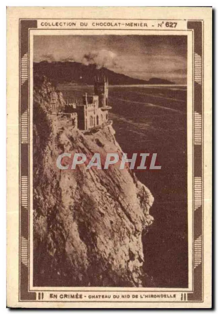 Krim — Schloss des Königs der Schwalbe — Sammlung Chocolat-Menier n°627 - Vorderseite