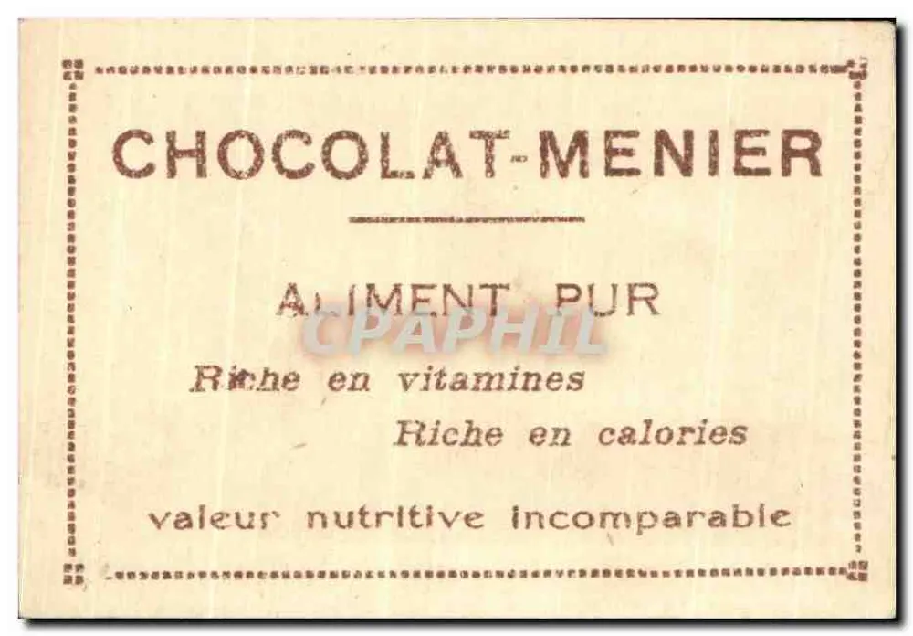 Krim — Schloss des Königs der Schwalbe — Sammlung Chocolat-Menier n°627 - Rückseite