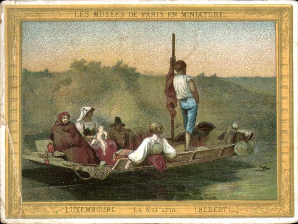 Luxembourg — scène de bateau sur la Seine — éditeur HEBERT, N°4 - Vorderseite