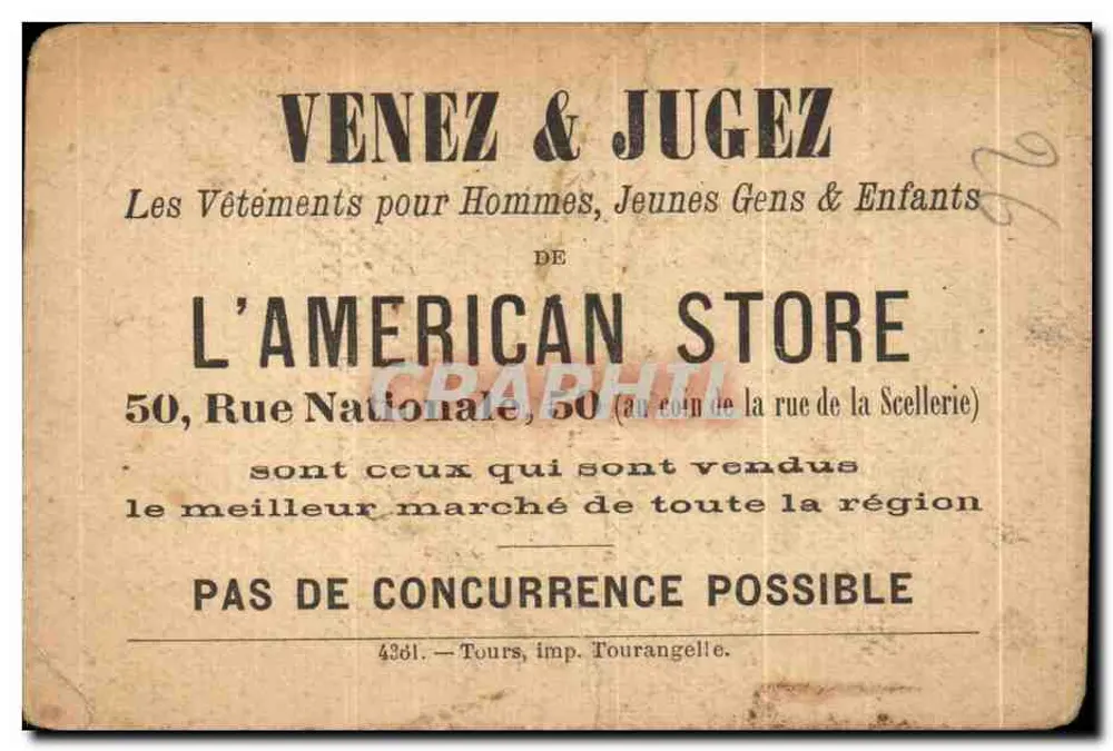 Les Étrennes — Szene von Kindern, die mit einem Hund spielen — Verlag L'AMERICAN STORE - Rückseite