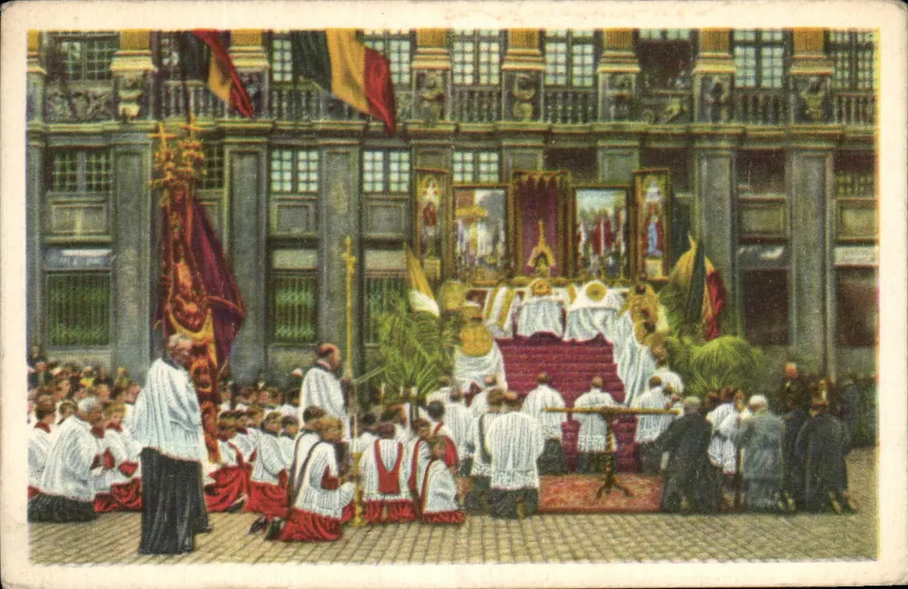 Brüssel — Prozession des Heiligen Sakraments auf der Grand-Place — Côte d'Or n°11 - Vorderseite